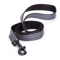 Nobleza vodítko s reflexným pruhom 2 x 120 cm sivé